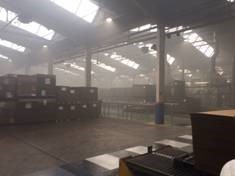 Sprinkler save Derbyshire packaging factory